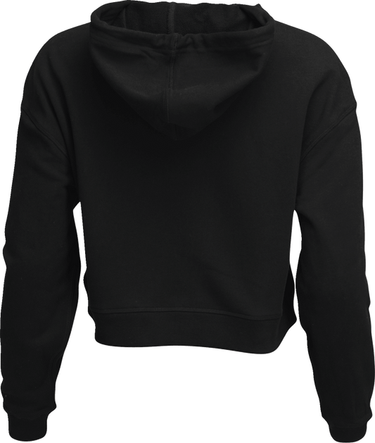 THOR Women's Noise Pullover Crop Hoodie - Black, Part No. 3051-1246 - Kelly Motorsports