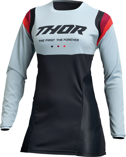 THOR Women's Pulse REV Jersey - Black/Mint, Part Number 2911-0256 - Kelly Motorsports