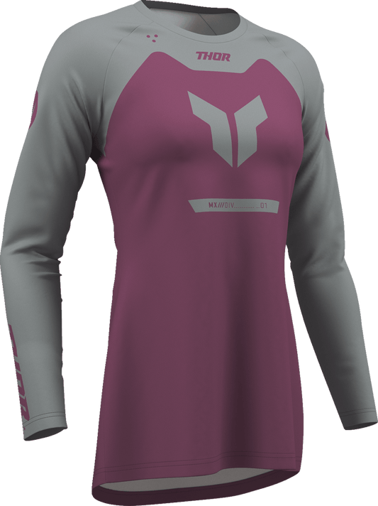 THOR Women's Ridemode Menace Jersey 2XL - Purple and Gray, Part 2911-0382 - Kelly Motorsports