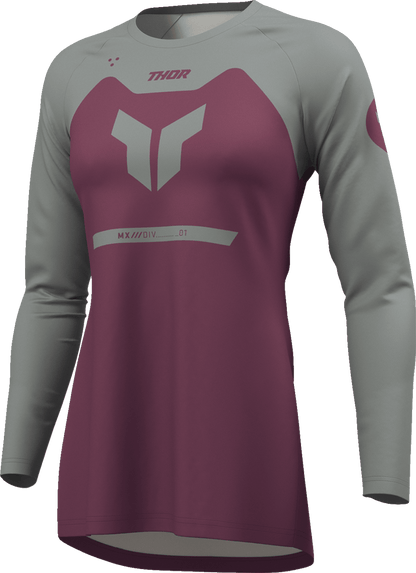 THOR Women's Ridemode Menace Jersey 2XL - Purple and Gray, Part 2911-0382 - Kelly Motorsports