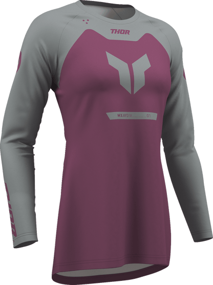 THOR Women's Ridemode Menace Jersey - Purple and Gray, Size XL - Part 2911-0381 - Kelly Motorsports