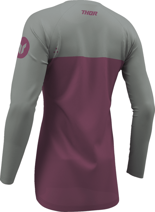 THOR Women's Ridemode Menace Jersey - Purple and Gray, Size XL - Part 2911-0381 - Kelly Motorsports