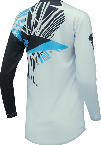 THOR Women's Sector Split Jersey - Starlight Blue/Black, Part Number 2911-0288 - Kelly Motorsports