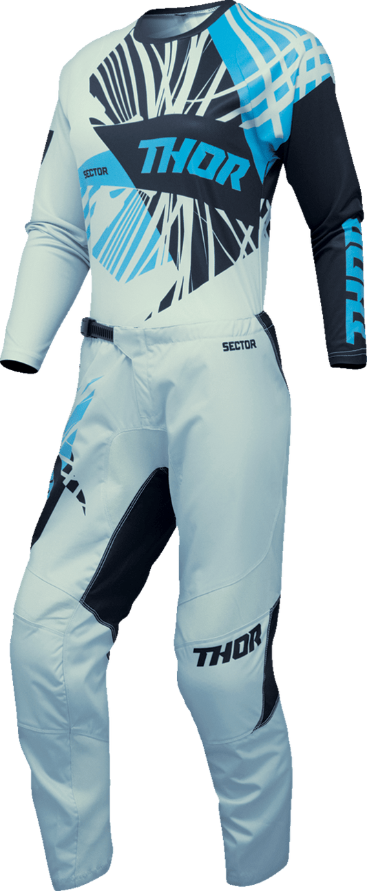 THOR Women's Sector Split Jersey - Starlight Blue/Black, Part Number 2911-0288 - Kelly Motorsports