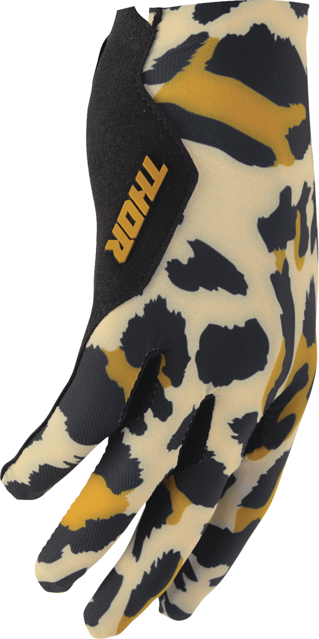THOR Women's Sportmode Gloves Cheetah - Kelly Motorsports