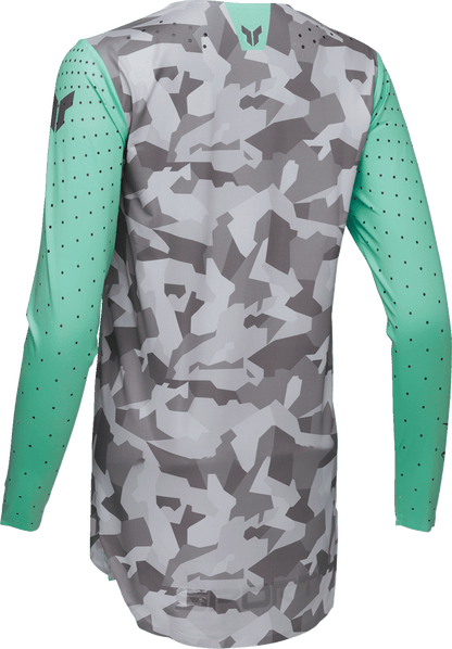THOR Women's Sportmode Shadow Jersey - Teal - Medium (Part No. 2911-0322) - Kelly Motorsports