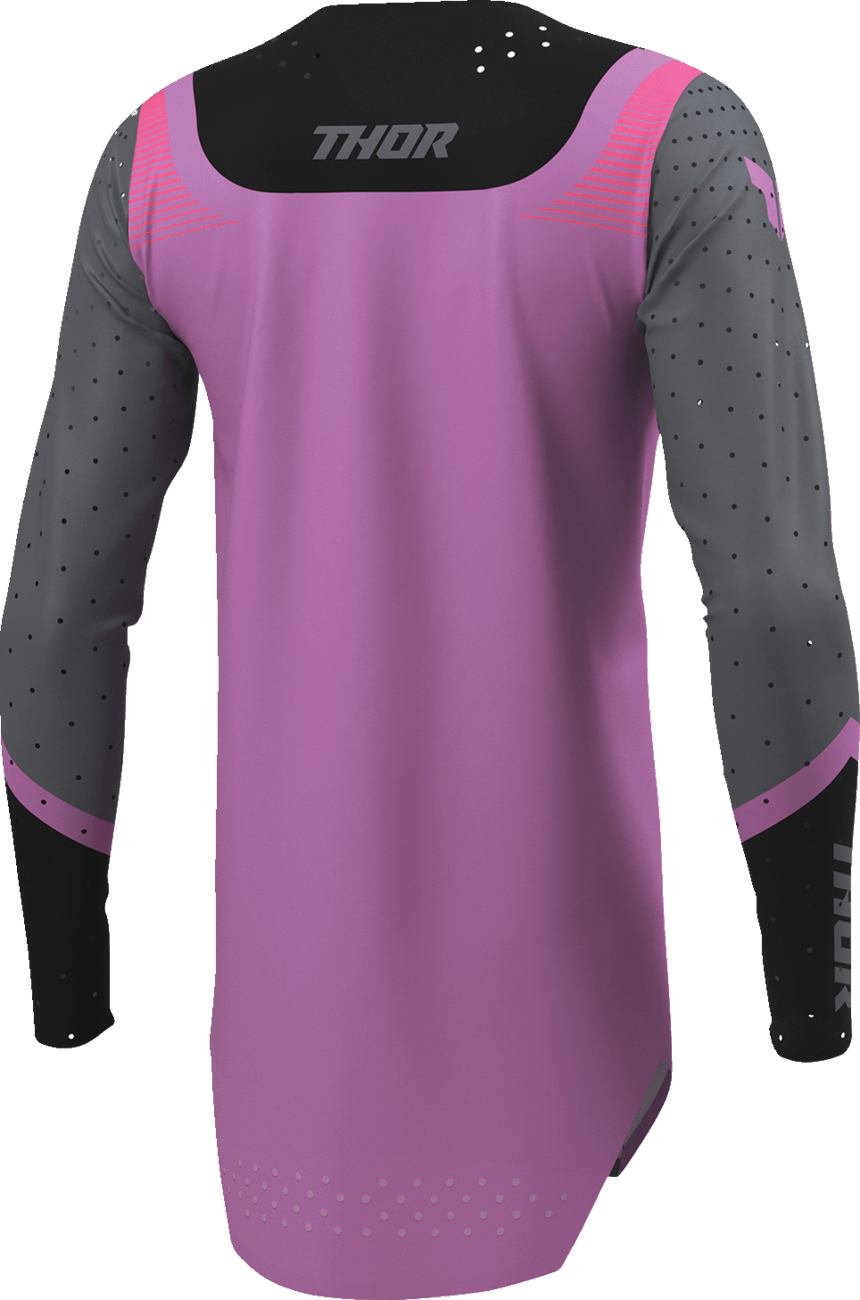 THOR Women's Sportmode Velocity Jersey - Black/Orchid, Size XL - Model 2911-0334 - Kelly Motorsports