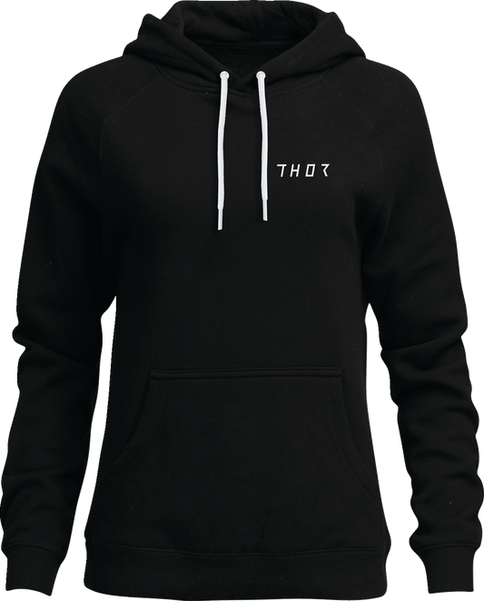 THOR Women's Trax Pullover Hoodie - Black, Size Large - Part 3051-1237 - Kelly Motorsports