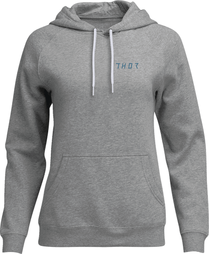 THOR Women's Trax Pullover Hoodie - Heather Gray - Small - Kelly Motorsports