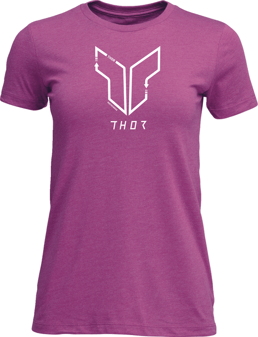 THOR Women's Trax T-Shirt - Fuchsia, Part Number 3031-4302 - Kelly Motorsports