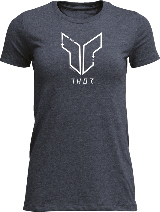 THOR Women's Trax T-Shirt - Navy, Part Number 3031-4304 - Kelly Motorsports