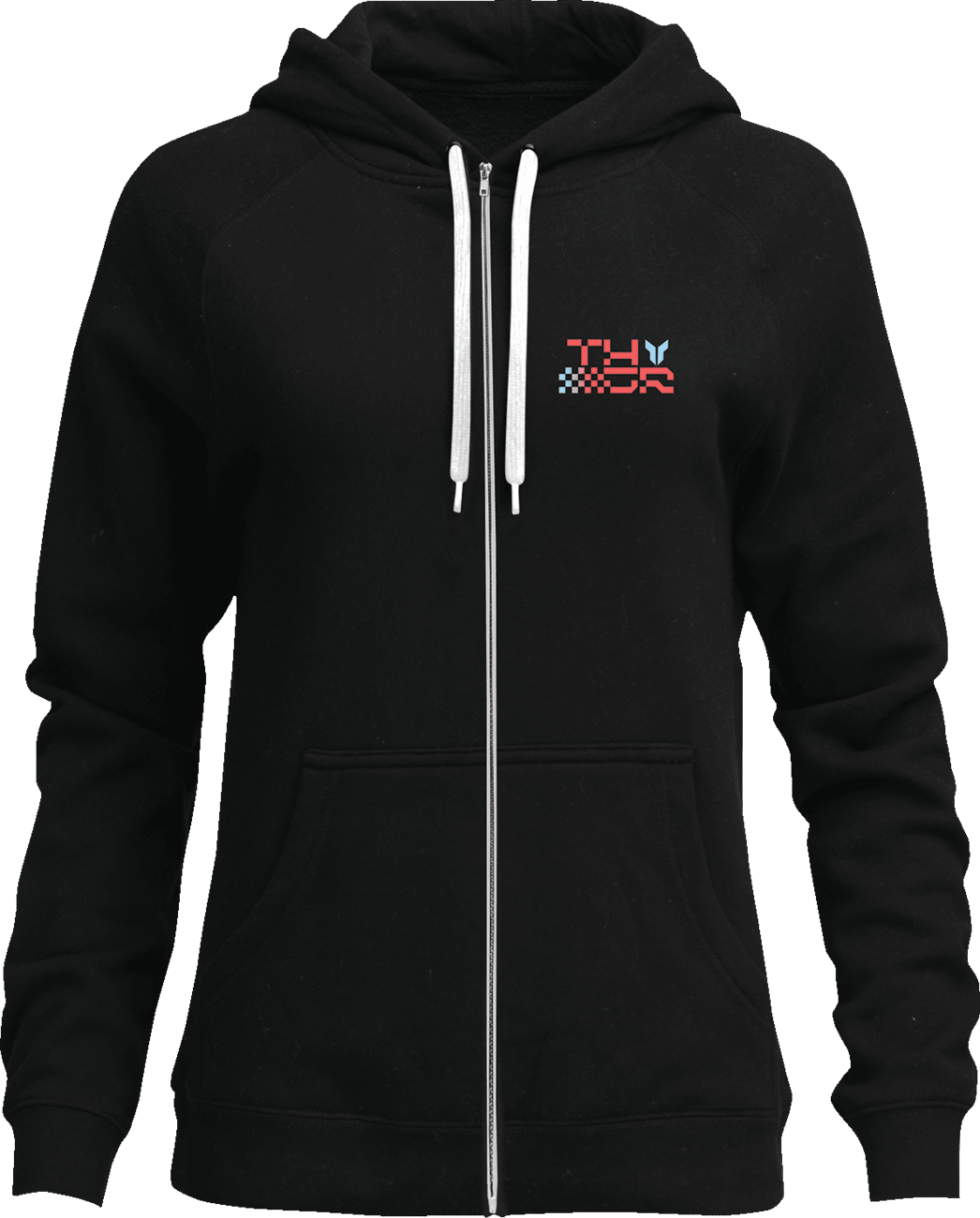 THOR Women's Vantage Zip-Up Hoodie - Black - Large 3051-1255 - Kelly Motorsports