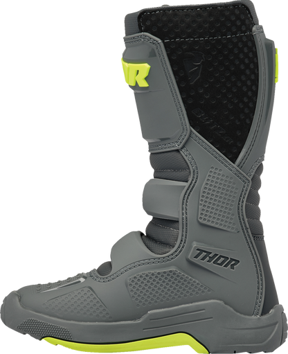 THOR Youth Blitz XR Boots - Gray/Charcoal, Part Number 3411 - 0740 - Kelly Motorsports