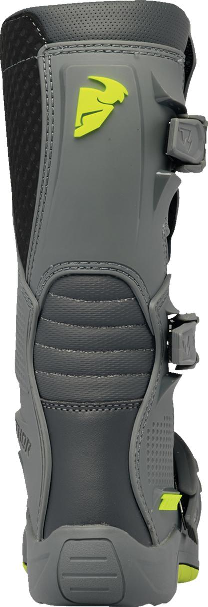 THOR Youth Blitz XR Boots - Gray/Charcoal, Part Number 3411 - 0740 - Kelly Motorsports