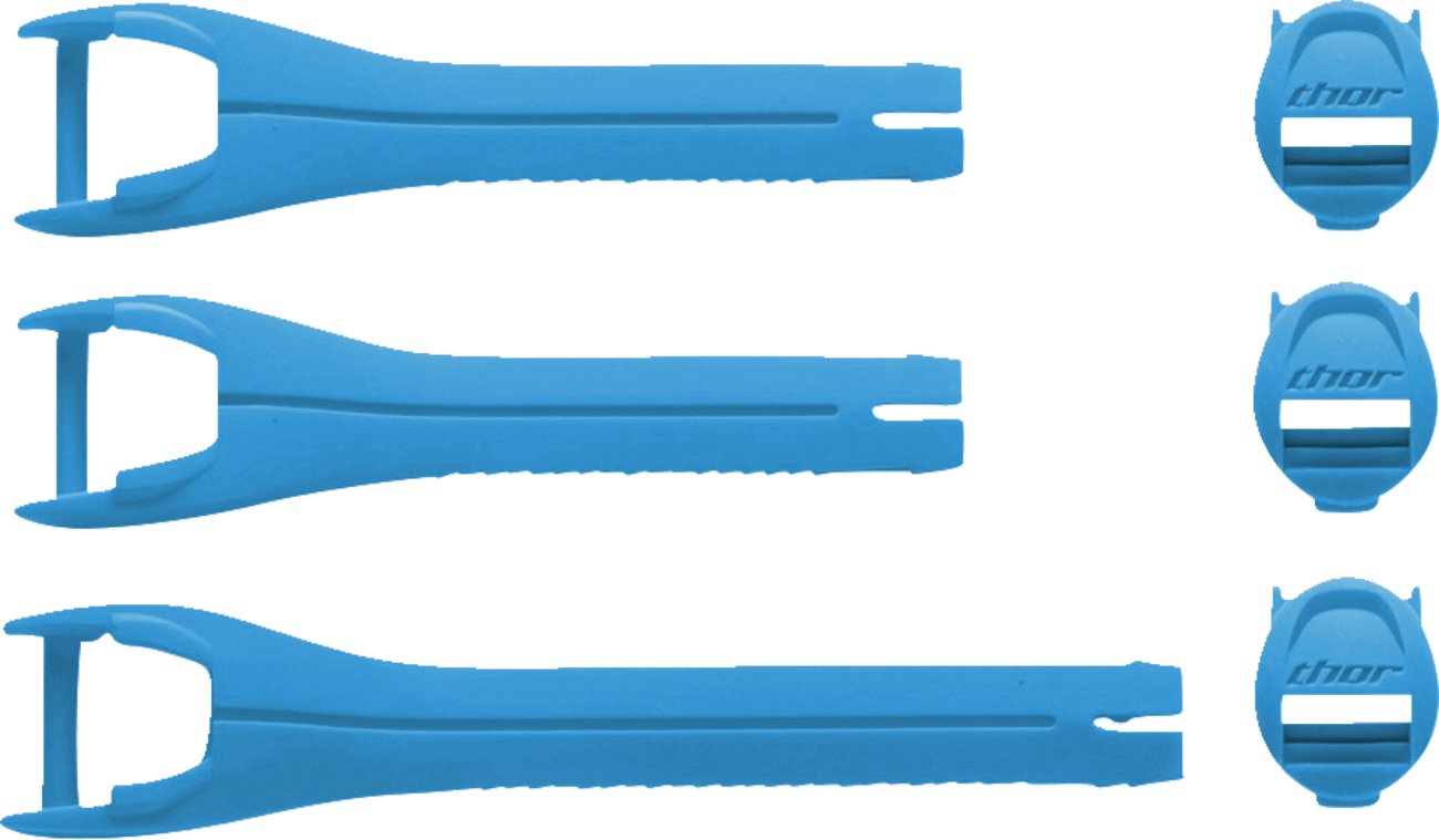 THOR Youth Blitz XR Boots Strap Kit - Blue/Black (Part Number 3430-1044) - Kelly Motorsports