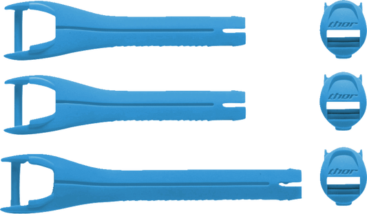 THOR Youth Blitz XR Boots Strap Kit - Blue/Black (Part Number 3430-1044) - Kelly Motorsports
