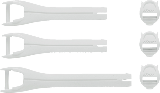 THOR Youth Blitz XR Boots Strap Kit - White and Black, Part Number 3430 - 1046 - Kelly Motorsports