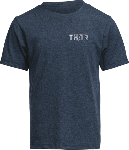 THOR Youth Blueprint T-Shirt - Navy, Part Number 3032-3873 - Kelly Motorsports