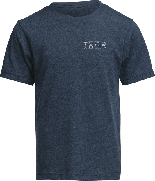 THOR Youth Blueprint T-Shirt - Navy, Part Number 3032-3875 - Kelly Motorsports