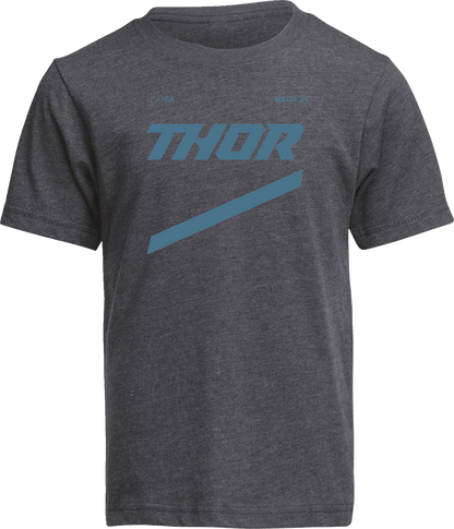 THOR Youth Brave T-Shirt in Charcoal - Part Number 3032-3842 - Kelly Motorsports