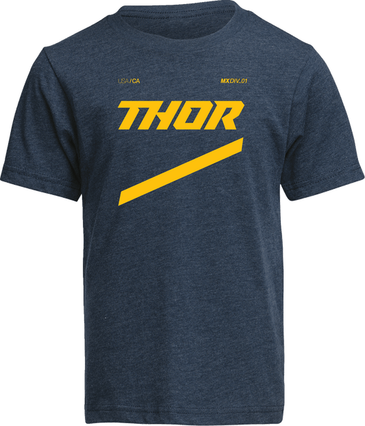 THOR Youth Brave T-Shirt in Navy - Size XL, Part Number 3032-3851 - Kelly Motorsports