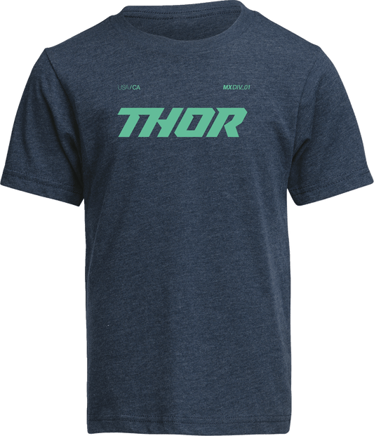 THOR Youth Brave T-Shirt in Navy - Size XS - Part Number 3032-3881 - Kelly Motorsports