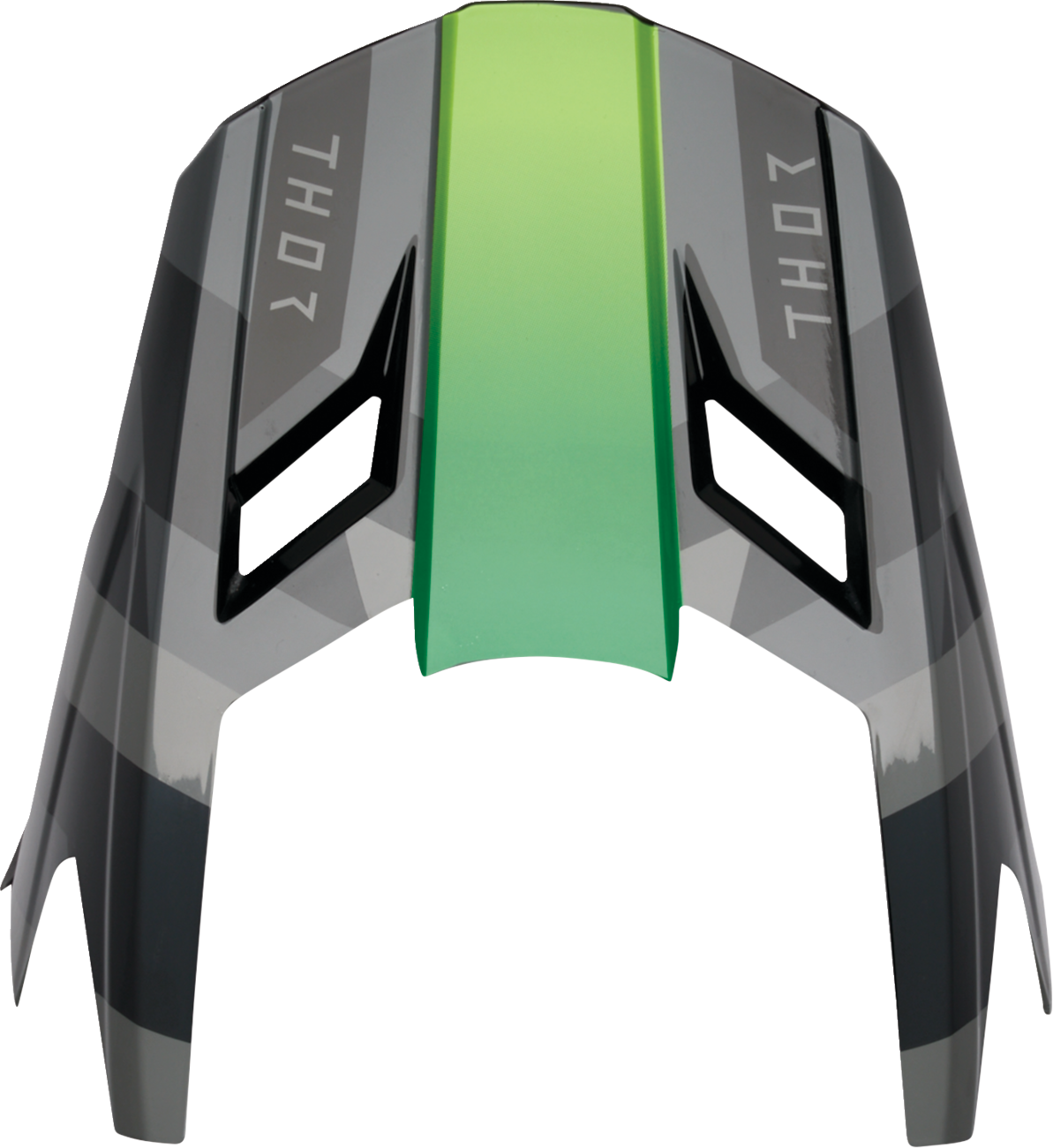 THOR Youth Fleet Camber Visor Kit - Black/Green 0132 - 1994 - Kelly Motorsports