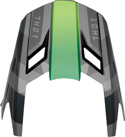THOR Youth Fleet Camber Visor Kit - Black/Green 0132 - 1994 - Kelly Motorsports