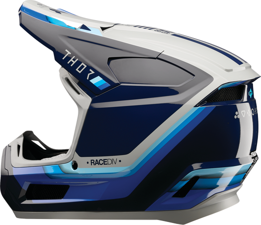 THOR Youth Fleet Defy Helmet – Blue and Gray, Medium (Part No. 0111 - 1763) - Kelly Motorsports