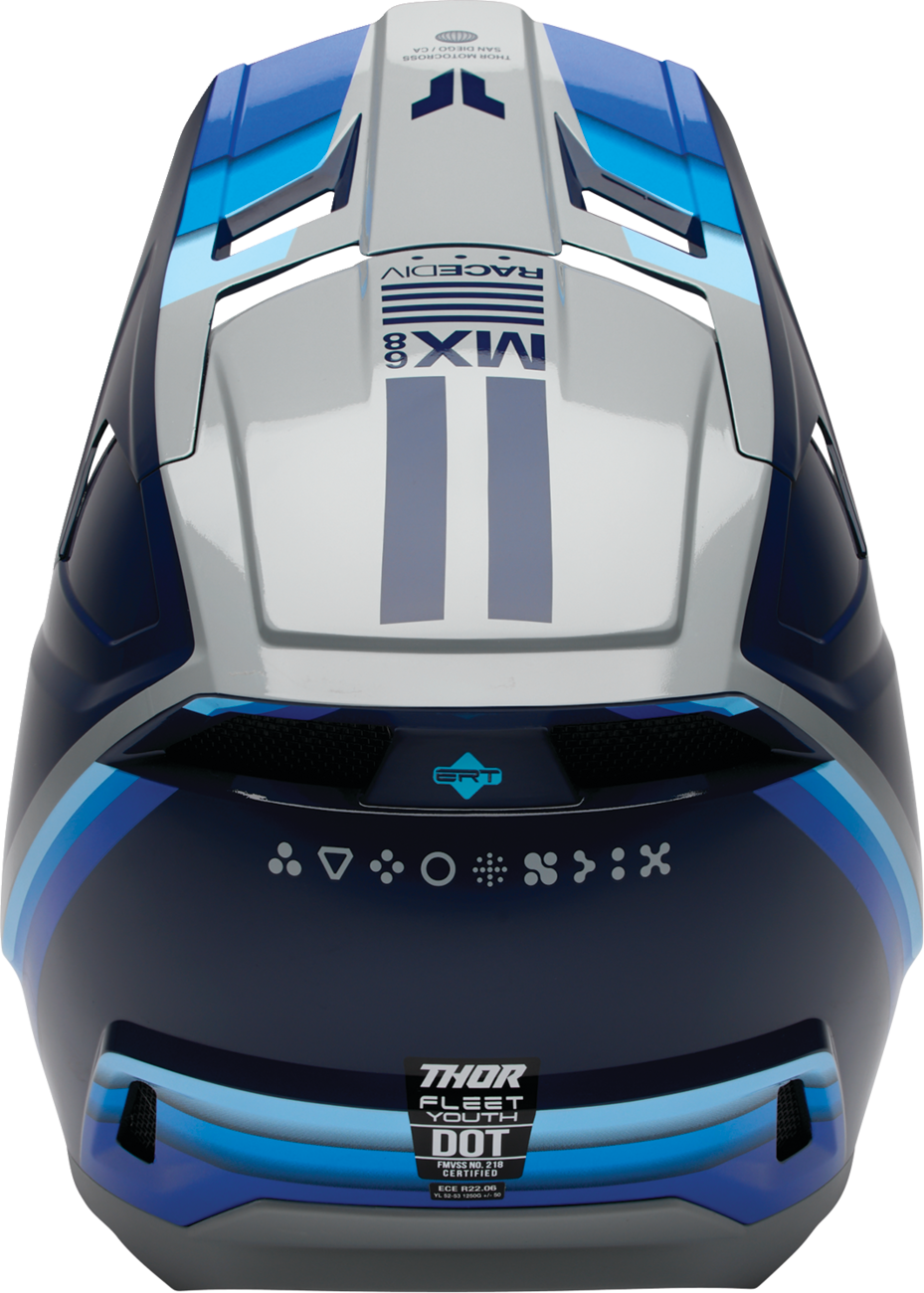THOR Youth Fleet Defy Helmet Small Blue/Gray Part 0111 - 1762 - Kelly Motorsports