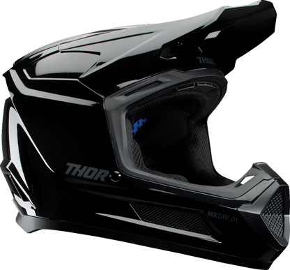 THOR Youth Fleet Helmet - Blackout Gloss Black, Small (Part No. 0111 - 1695) - Kelly Motorsports