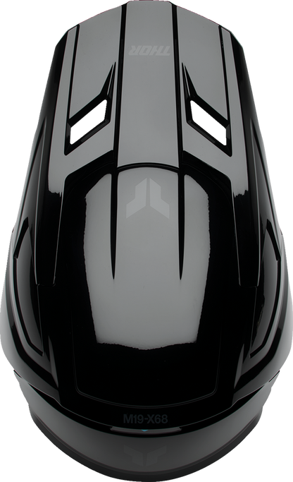 THOR Youth Fleet Helmet - Blackout Gloss Black, Small (Part No. 0111 - 1695) - Kelly Motorsports