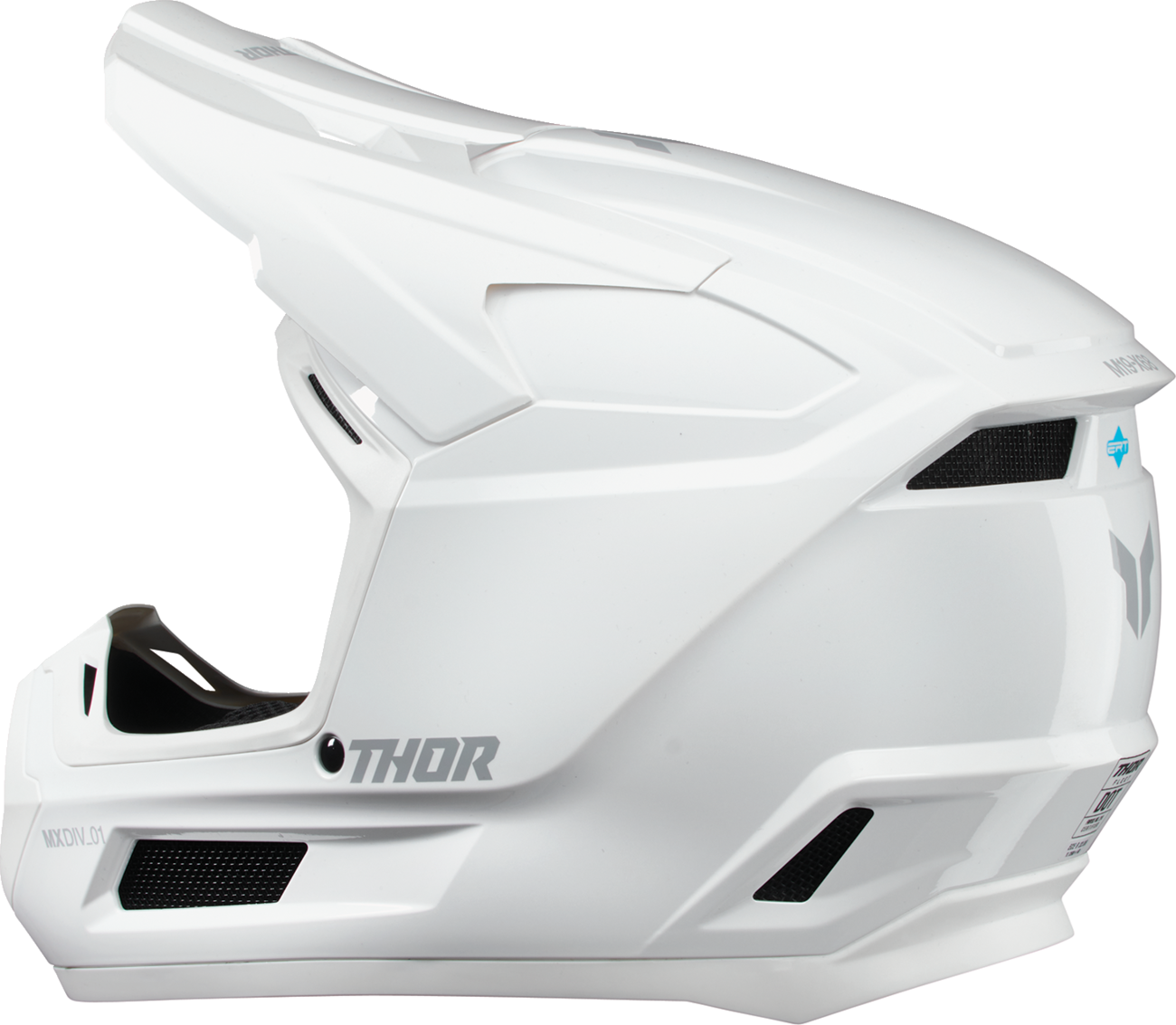 THOR Youth Fleet Helmet - Whiteout Gloss White Large (Part Number 0111 - 1758) - Kelly Motorsports