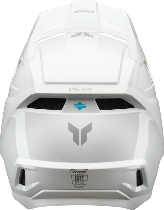 THOR Youth Fleet Helmet - Whiteout Gloss White Large (Part Number 0111 - 1758) - Kelly Motorsports