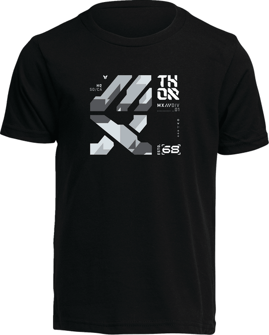 THOR Youth Forge T-Shirt - Black, Size Large - Part Number 3032-3855 - Kelly Motorsports