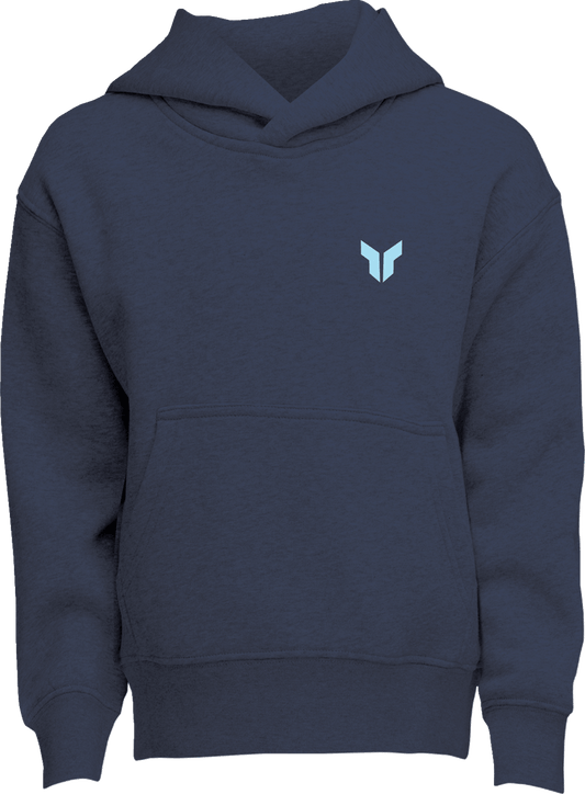 THOR Youth Futura Pullover Hoodie - Navy, Small (Part 3052-0714) - Kelly Motorsports
