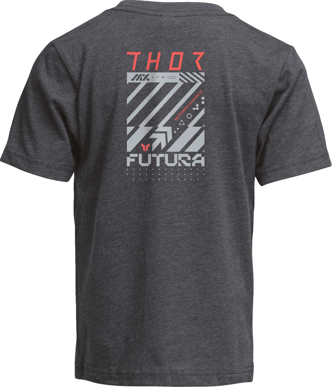 THOR Youth Futura T-Shirt - Charcoal, Size Large - Part Number 3032-3889 - Kelly Motorsports