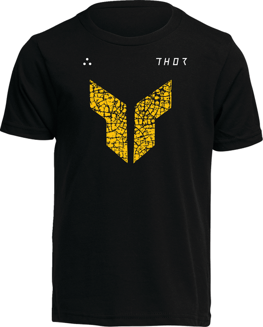THOR Youth Iconic T-Shirt - Dry Lake Black Large - Part Number 3032-3834 - Kelly Motorsports