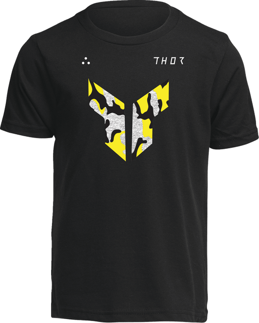 THOR Youth Iconic T-Shirt in Toxic Black (Part Number 3032-3841) - Size XL - Kelly Motorsports