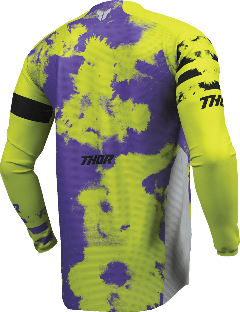 THOR Youth Launchmode Bleach Jersey - Gray/Acid, Part Number 2912-2579 - Kelly Motorsports