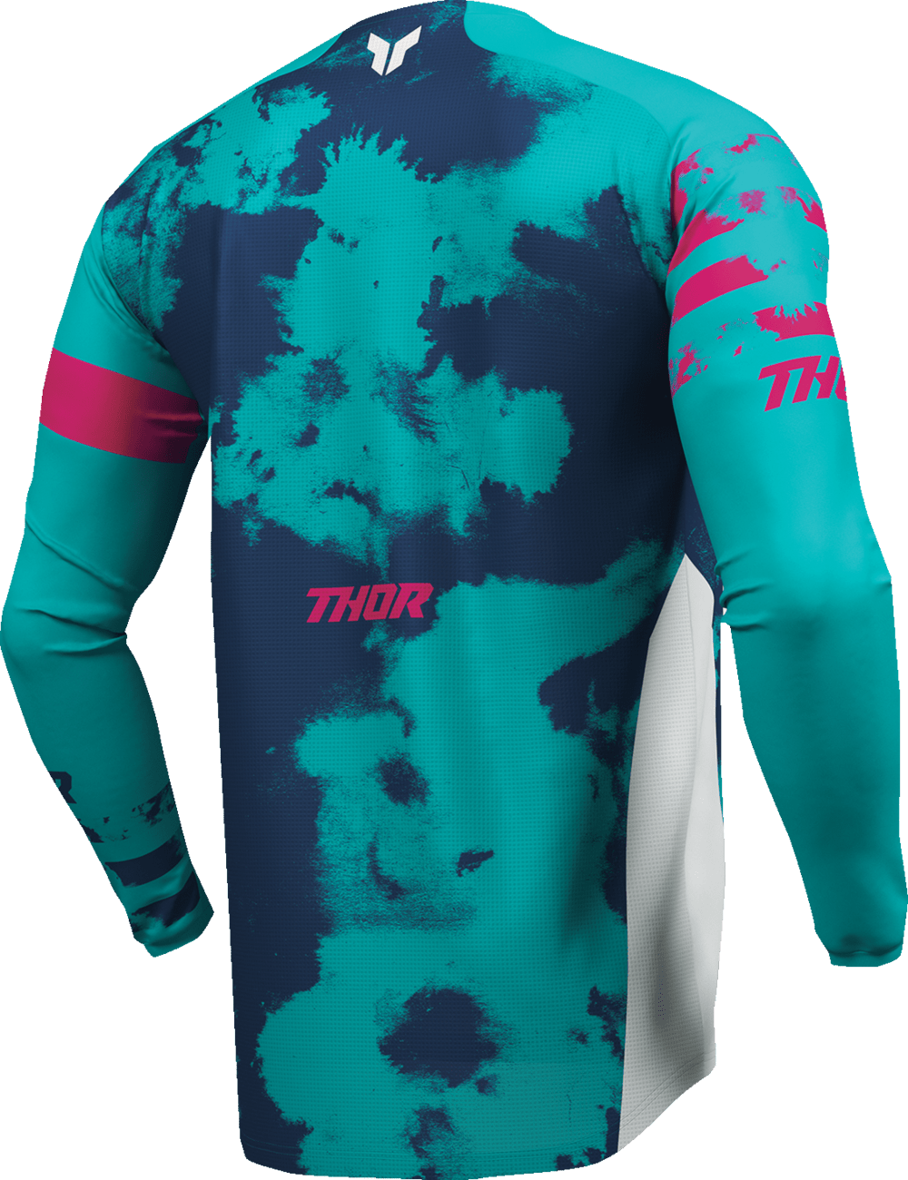 THOR Youth Launchmode Bleach Jersey White/Aqua - Part Number 2912-2584 - Kelly Motorsports