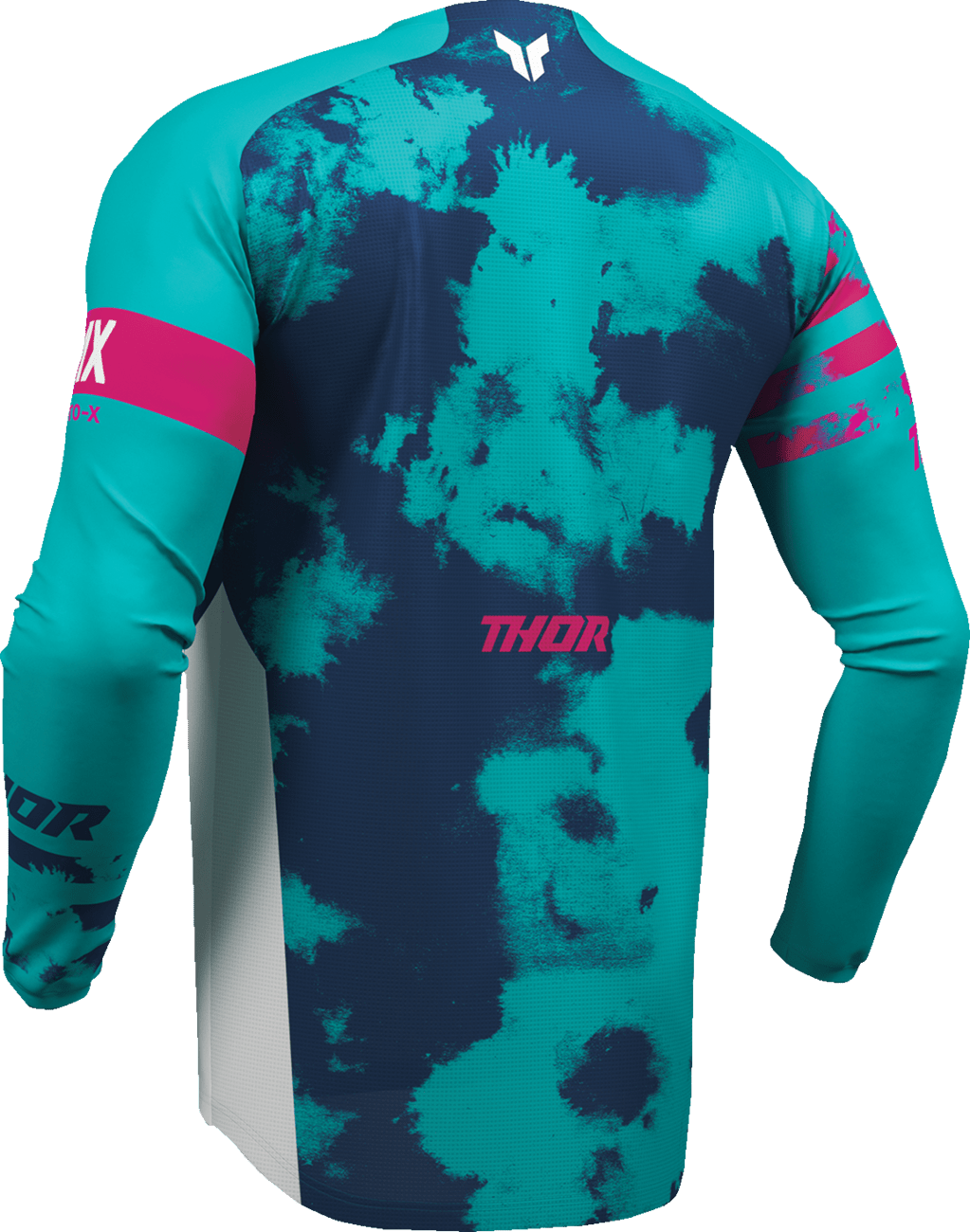 THOR Youth Launchmode Bleach Jersey White/Aqua - Part Number 2912-2584 - Kelly Motorsports