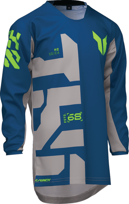 THOR Youth Launchmode Forge Jersey - Blue, Size Large - 2912-2552 - Kelly Motorsports