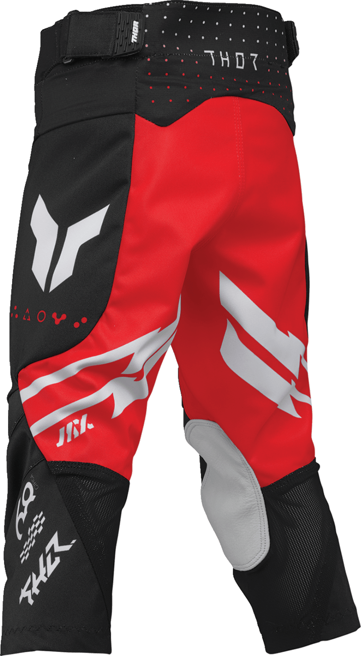 THOR Youth Launchmode Futura Pants - Black/Red, Part 2903-2604 - Kelly Motorsports