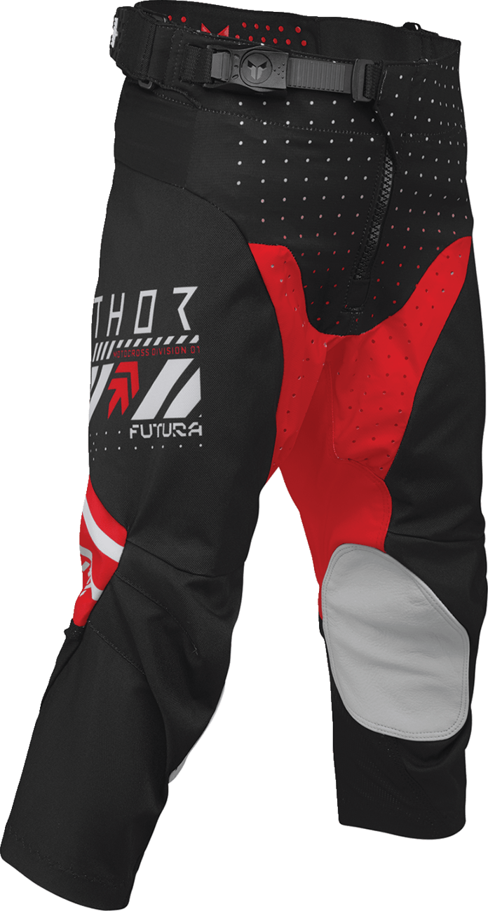 THOR Youth Launchmode Futura Pants - Black/Red, Part 2903-2604 - Kelly Motorsports