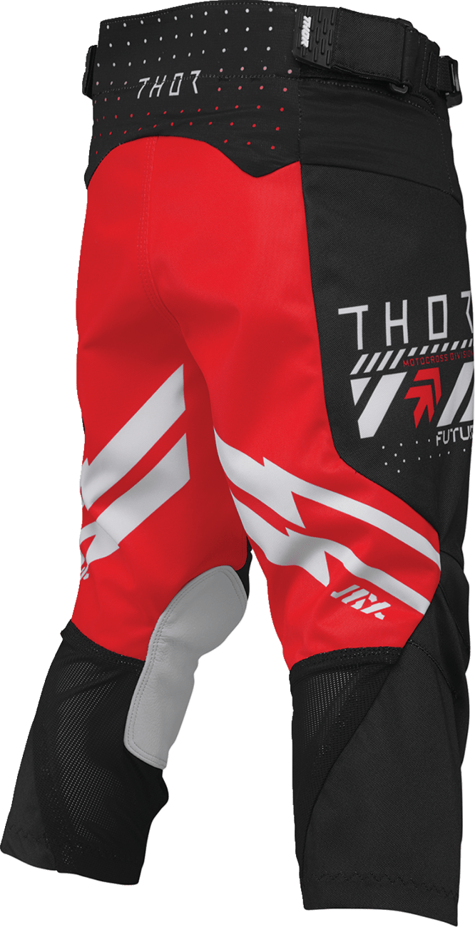 THOR Youth Launchmode Futura Pants - Black/Red, US 26 (Part Number 2903-2607) - Kelly Motorsports