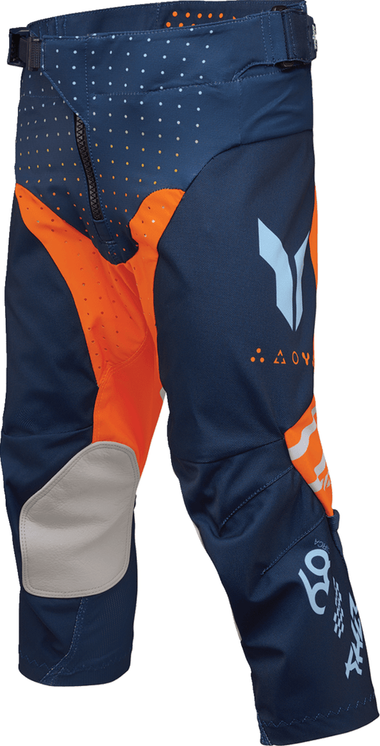 THOR Youth Launchmode Futura Pants - Navy/Orange, Part Number 2903-2612 - Kelly Motorsports