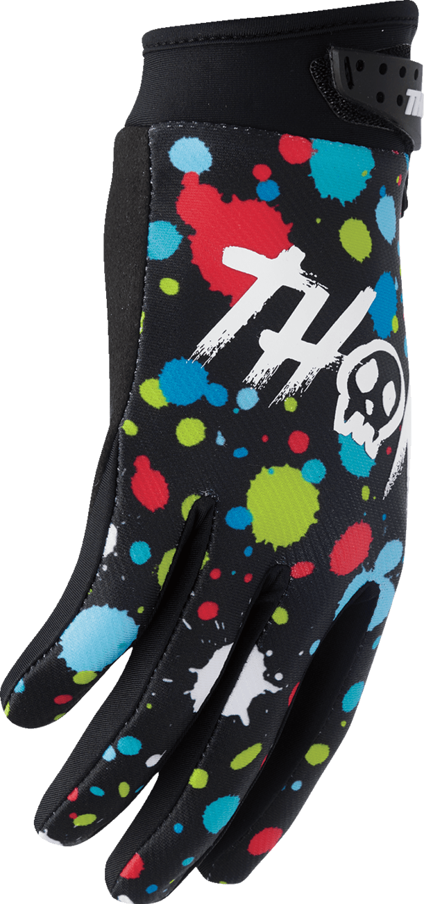 THOR Youth Launchmode Splat Gloves - Multi, Part Number 3332-1917 - Kelly Motorsports