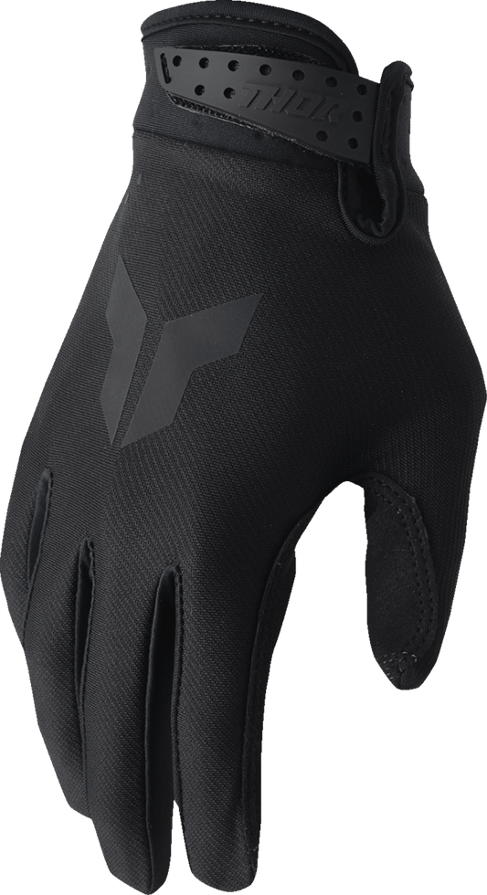 THOR Youth Launchmode Split Gloves - Black, Size Large - Part 3332-1942 - Kelly Motorsports