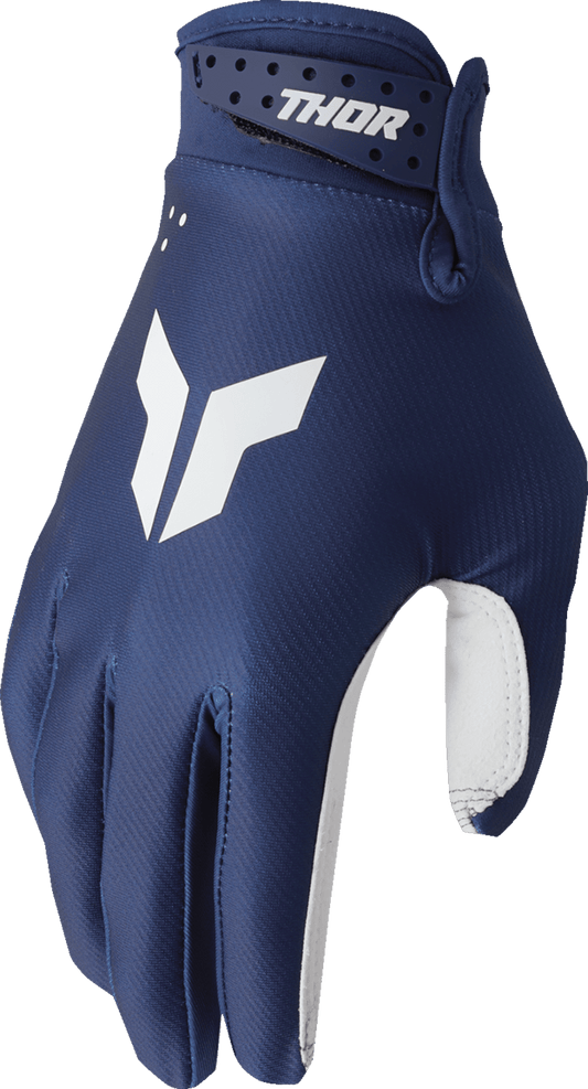 THOR Youth Launchmode Split Gloves - Navy, Size Large - Part 3332-1952 - Kelly Motorsports